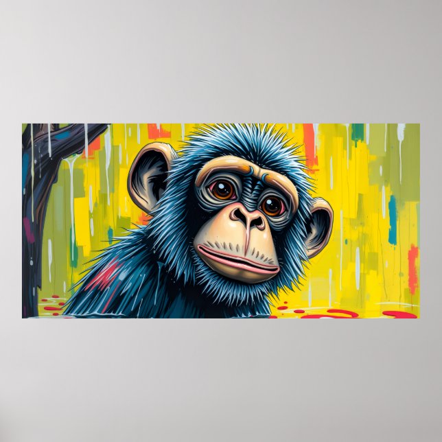 Poster Macaco Divertido (Frente)
