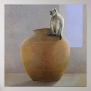 Póster Macaco do templo