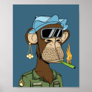 Poster Macaco-enfumaçado africano