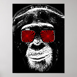 Poster Macaco engraçado
