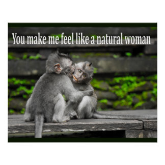 Póster Macaco Engraçado Ape Gorilla Nemes com Ditos Engra