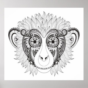 Poster Macaco inspirado 2