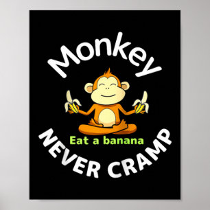 Poster Macaco Nunca Espasmo Come Uma Camiseta Reglan De B