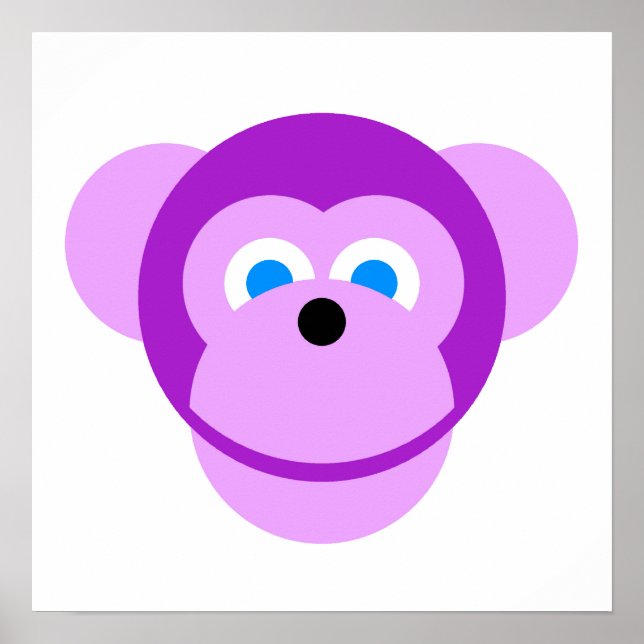 Póster Macaco Roxo (Frente)