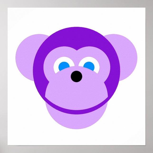 Poster macaco roxo (Frente)