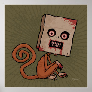 Póster Macaco Saco Psico