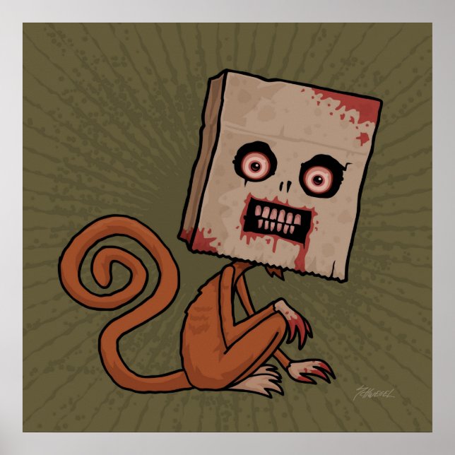 Póster Macaco Saco Psico (Frente)