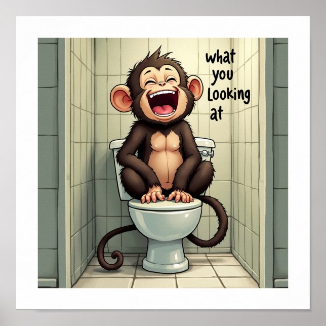 Poster Macaco sorridente (Frente)