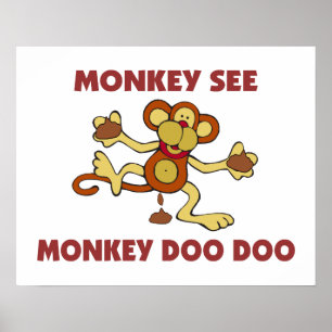 Poster Macaco Ver Monkey Doo Doo