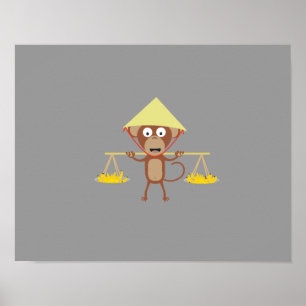 Póster Macaco vietnamiano
