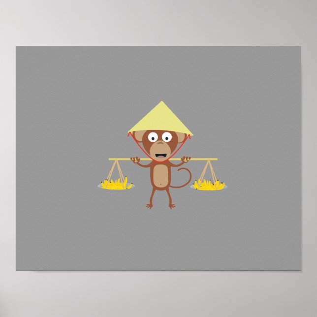 Póster macaco vietnamita (Frente)