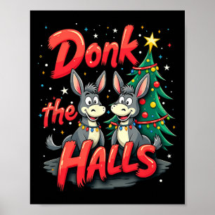 Poster Macacos De Natal Tangidos Em Luzes De Natal Donos