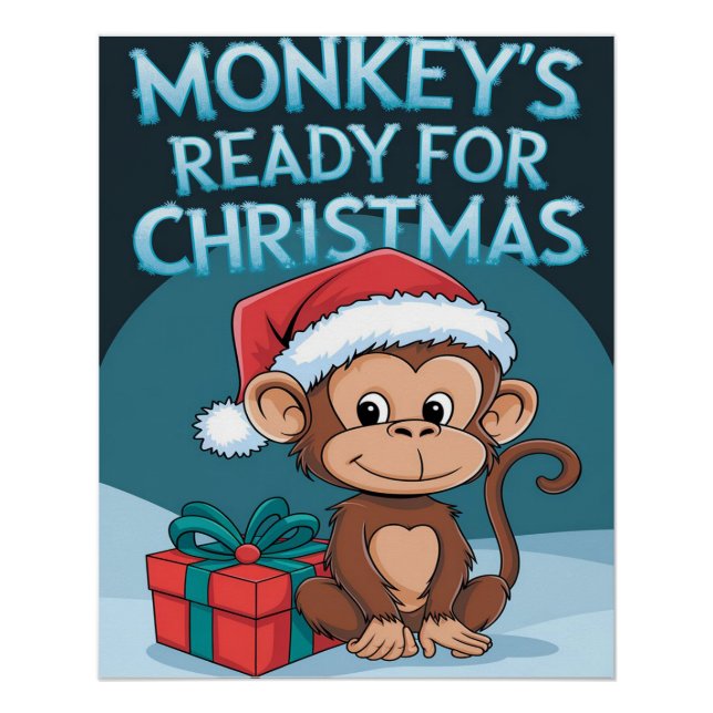Póster Macacos Natal (Frente)