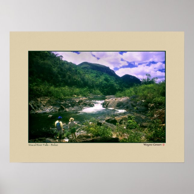 Póster Macal River Falls - Black Rock - Belize (Frente)