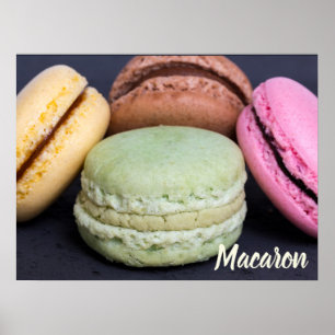Poster Macaron Pestris para presentes doces