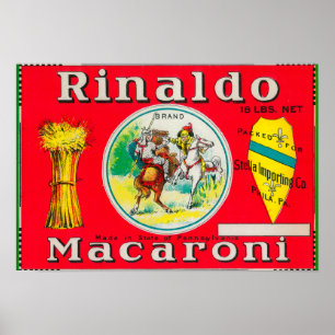 Póster Macarrão LabelPhiladelphia de Rinaldo, PA