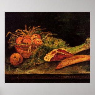 Poster Maçãs, Carne e um Pão por Vincent van Gogh