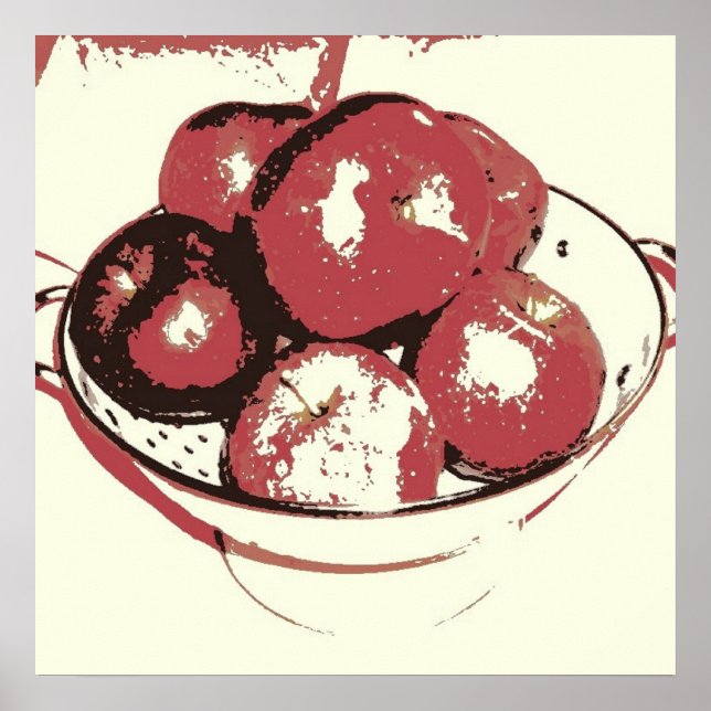 Póster Maçãs de pop (Frente)