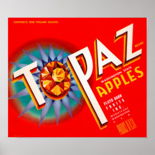 Póster Maçãs do topázio