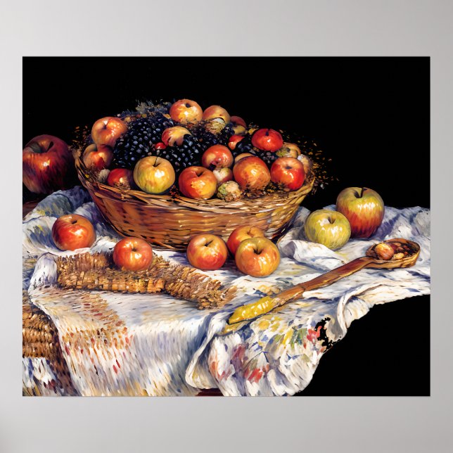 Poster Maçãs e Uvas (Frente)