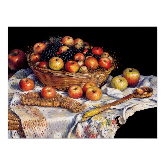 Póster Maçãs e Uvas (Frente)