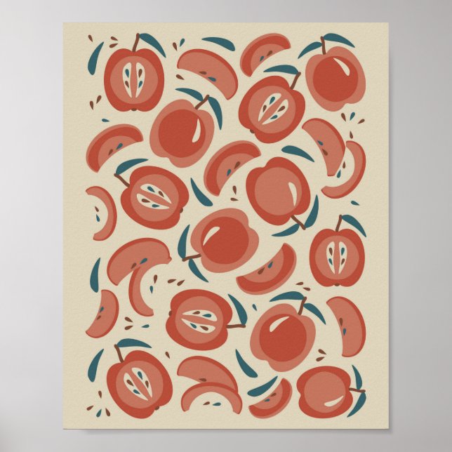 Poster Maçãs, maçãs e maçãs (Frente)