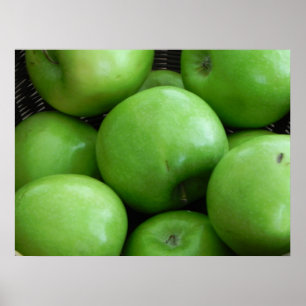 Póster Maçãs verdes