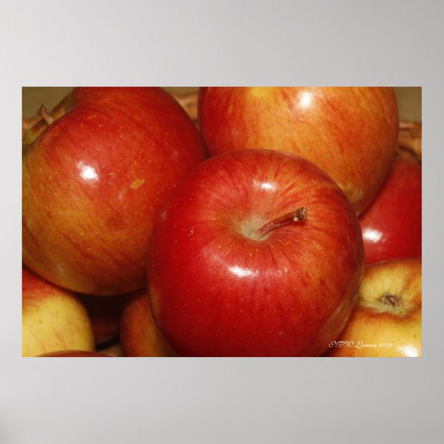 Póster Maçãs Vermelhas (Frente)