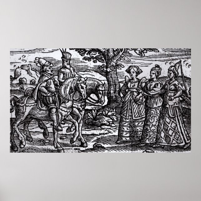 Póster Macbeth, Banquo e as Três Bruxas (Frente)