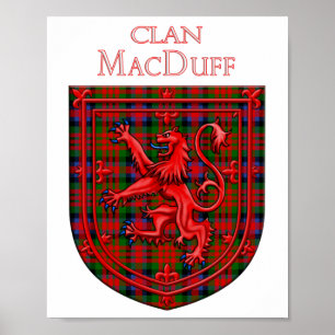 Poster MacDuff Tartan - Xadrez escocesa Rampant