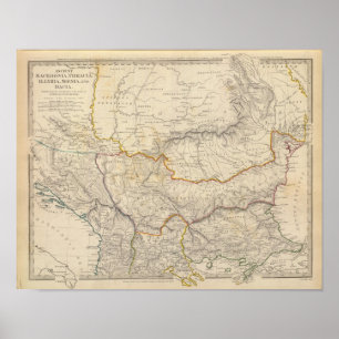 Póster Macedónia antiga, Thracia, Illyria