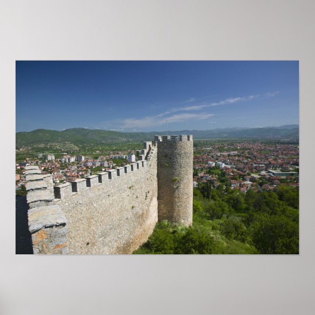 Póster MACEDÔNIA, Ohrid. Castelo de Car Samoil / (Frente)
