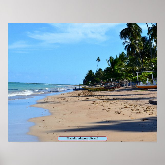 Póster Maceió, Alagoas, Brasil (Frente)