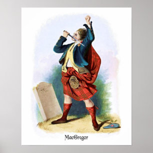 Póster MacGregor Clan Gregor por R. R. McIan