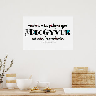 Poster MacGyver en una ferretería