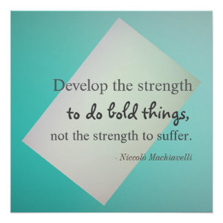 Póster Machiavelli Quote Poster