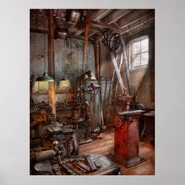 Poster Machinista - A oficina moderna