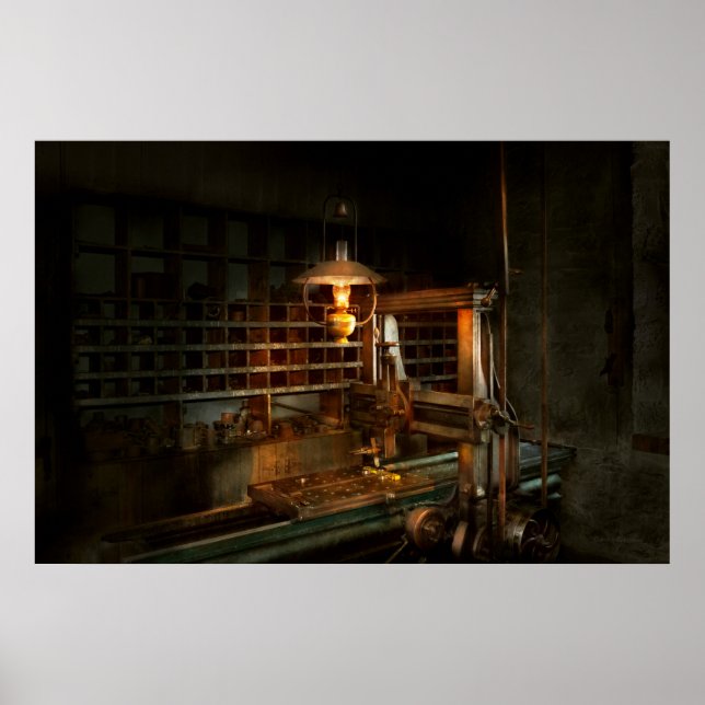 Póster Machinista - Nas fresadoras (Frente)