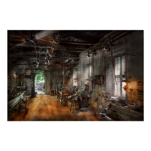 Póster Machinista - O Millwright (Frente)