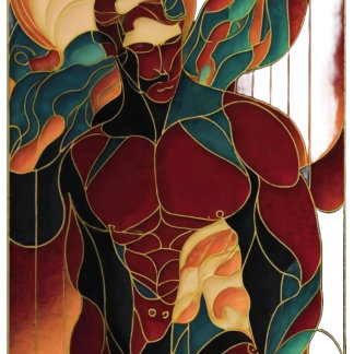 Póster macho man puro ilustração arte