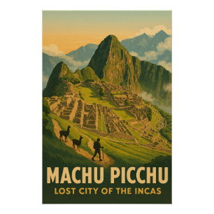 Póster Machu Picchu - Cidade Perdida das Incas