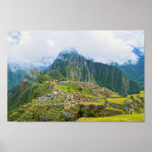 Poster Machu Picchu Overlook, Peru