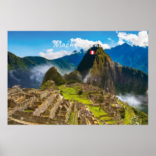 Poster Machu Picchu, Peru - Ruínas da Cidadela Inca