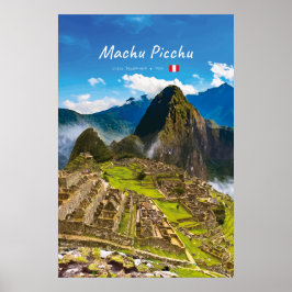 Poster Machu Picchu, Peru - Ruínas da Cidadela Inca
