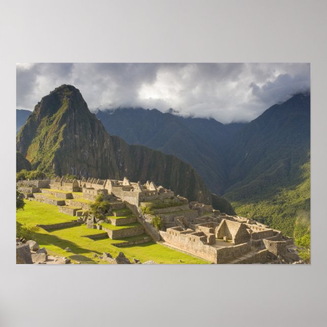 Poster Machu Picchu, ruínas antigas, mundo da UNESCO 4 (Frente)