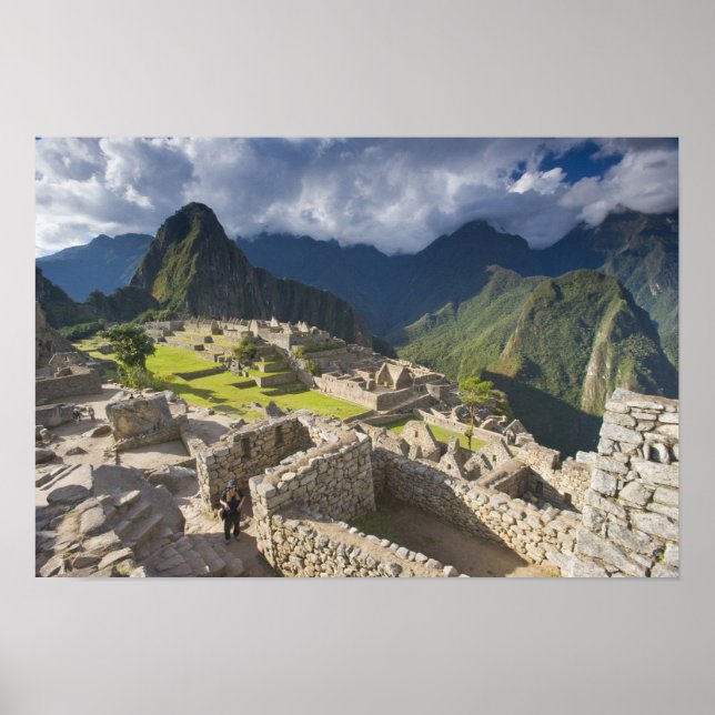 Póster Machu Picchu, ruínas antigas, UNESCO mundo 3 (Frente)