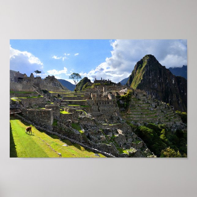 Póster Machu Picchu Tarde (Frente)