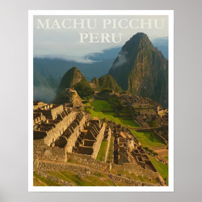 Poster Machu Picchu Viagem do Peru (Frente)