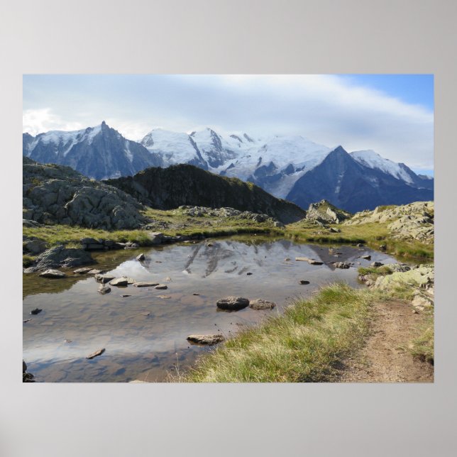 Poster maciço do Monte Branco (Frente)