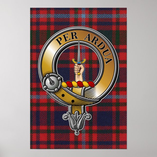 Poster MacIntyre Tartan & Crachá (Frente)